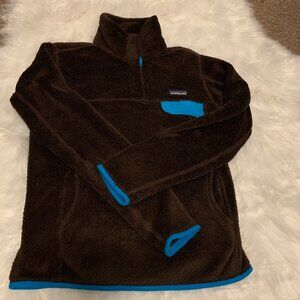 Patagonia T-Snap Retool Pullover Dark Walnut Brown Extra Small XS